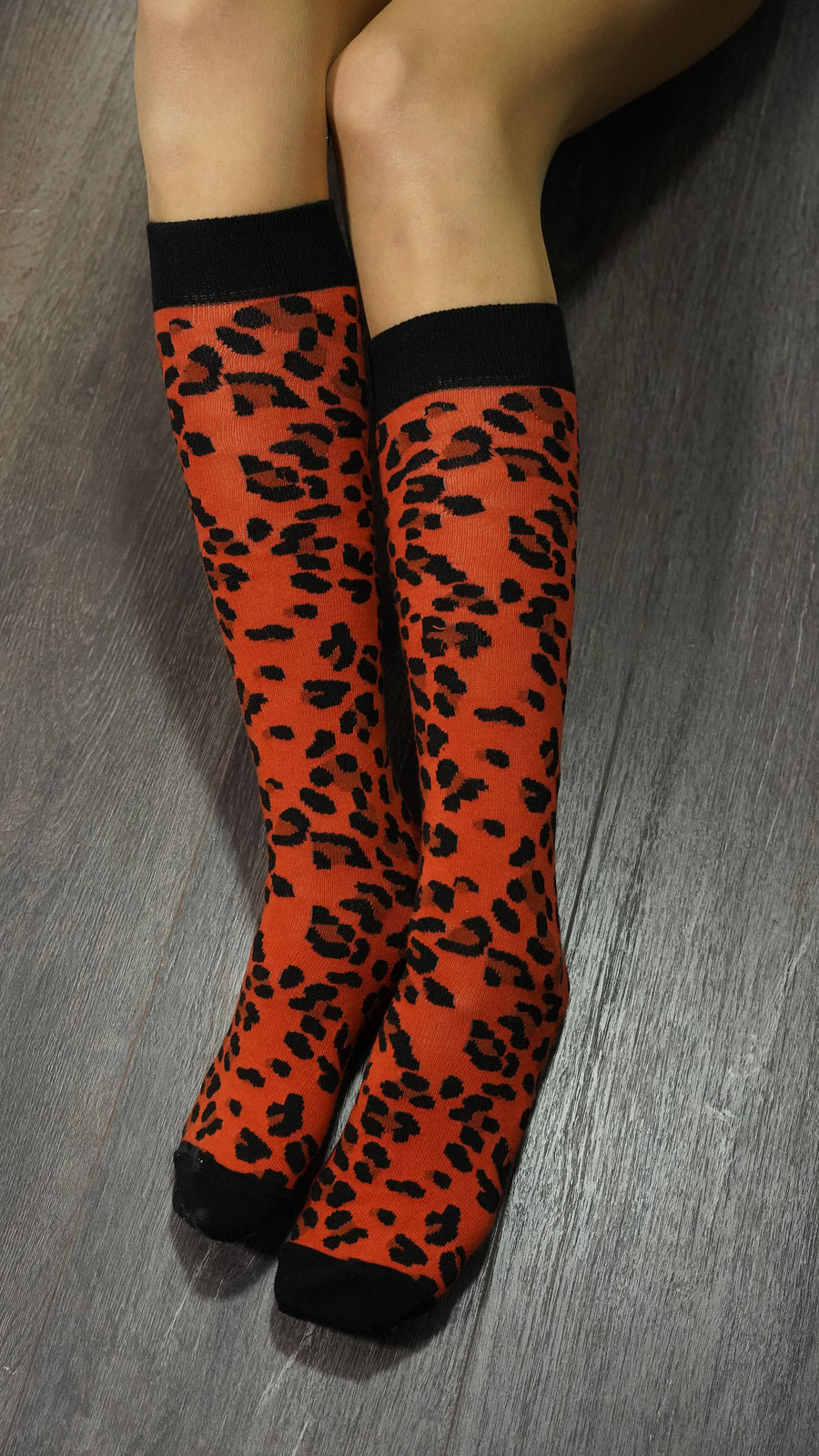 Women's Leopard Knee High Socks