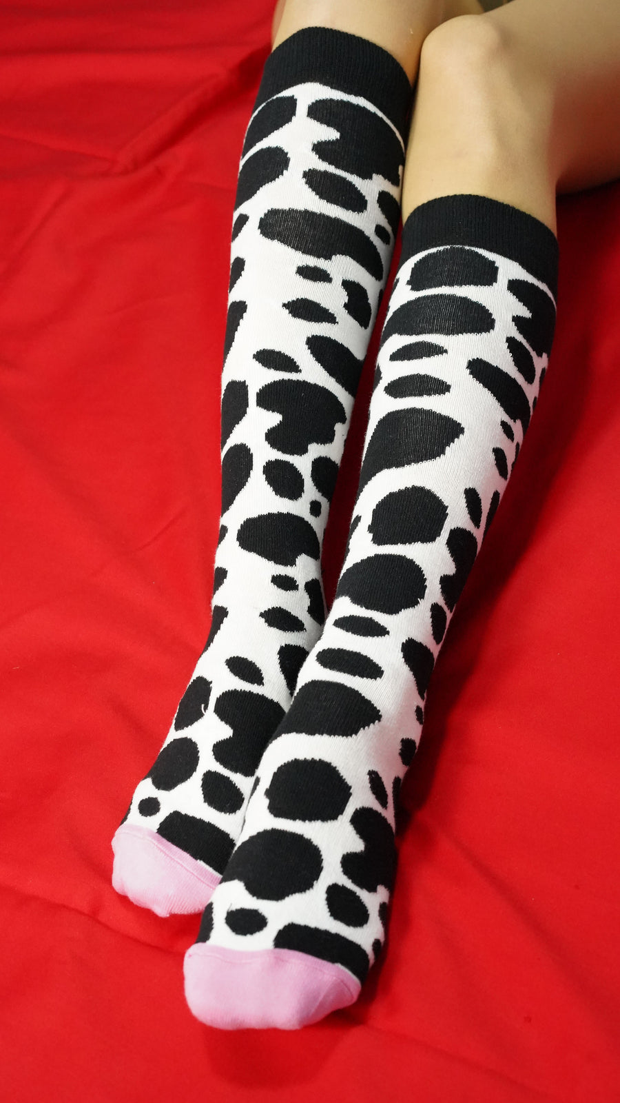 Women's Cow Knee High Socks