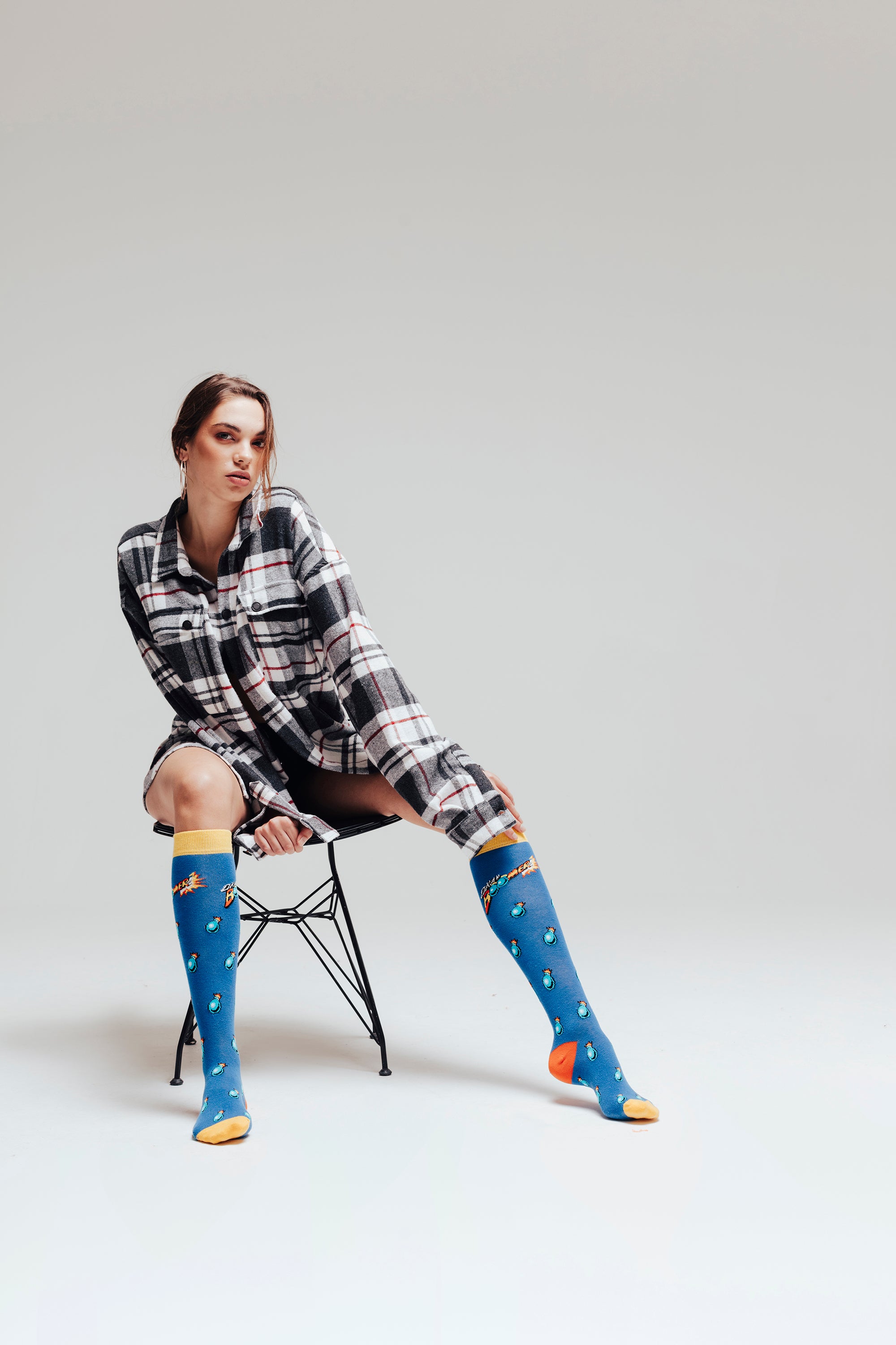 Women's Funky Puns Knee High Socks Set