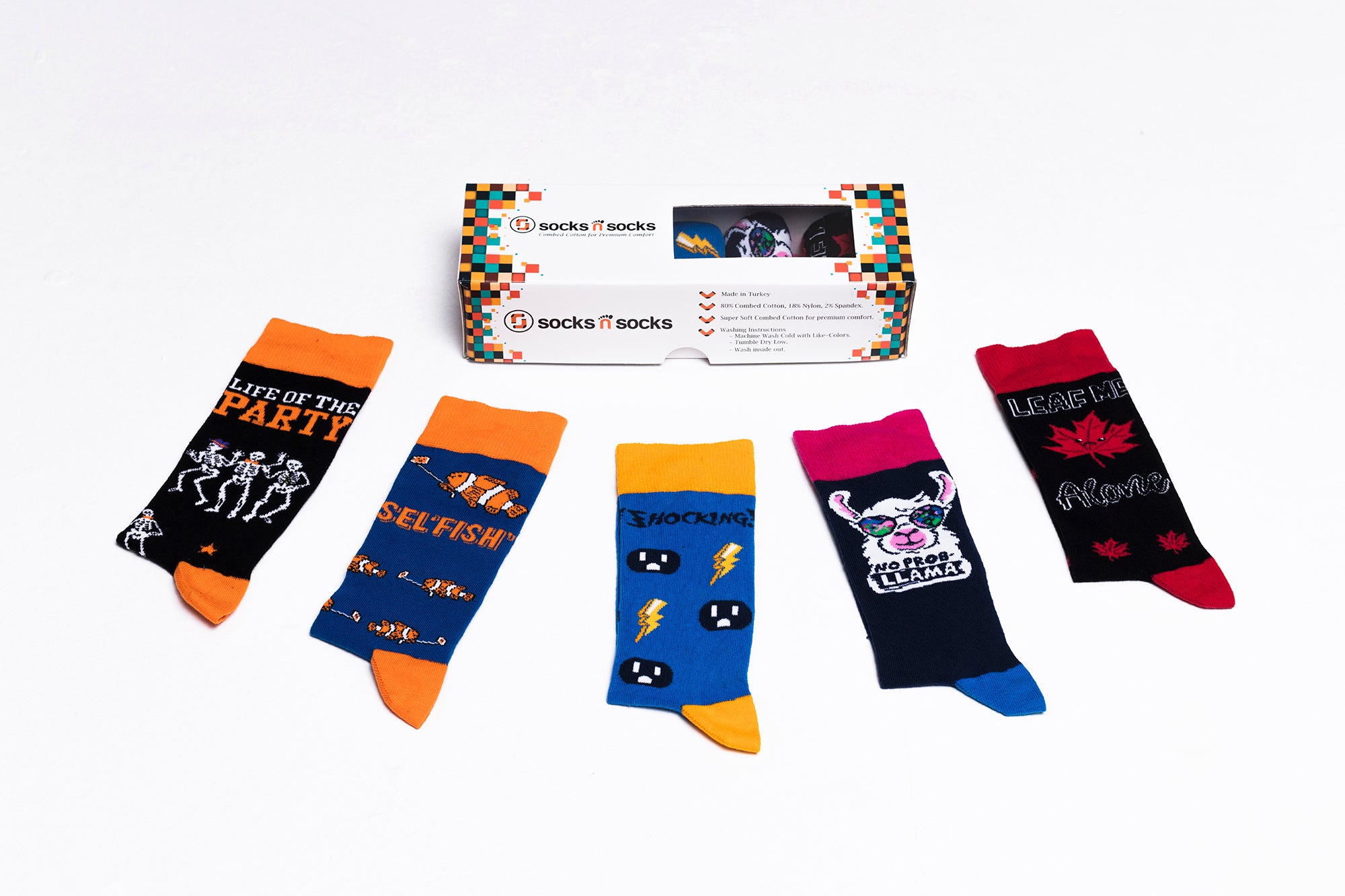 Men 5-Pack Gift Box Socks - Socks n Socks