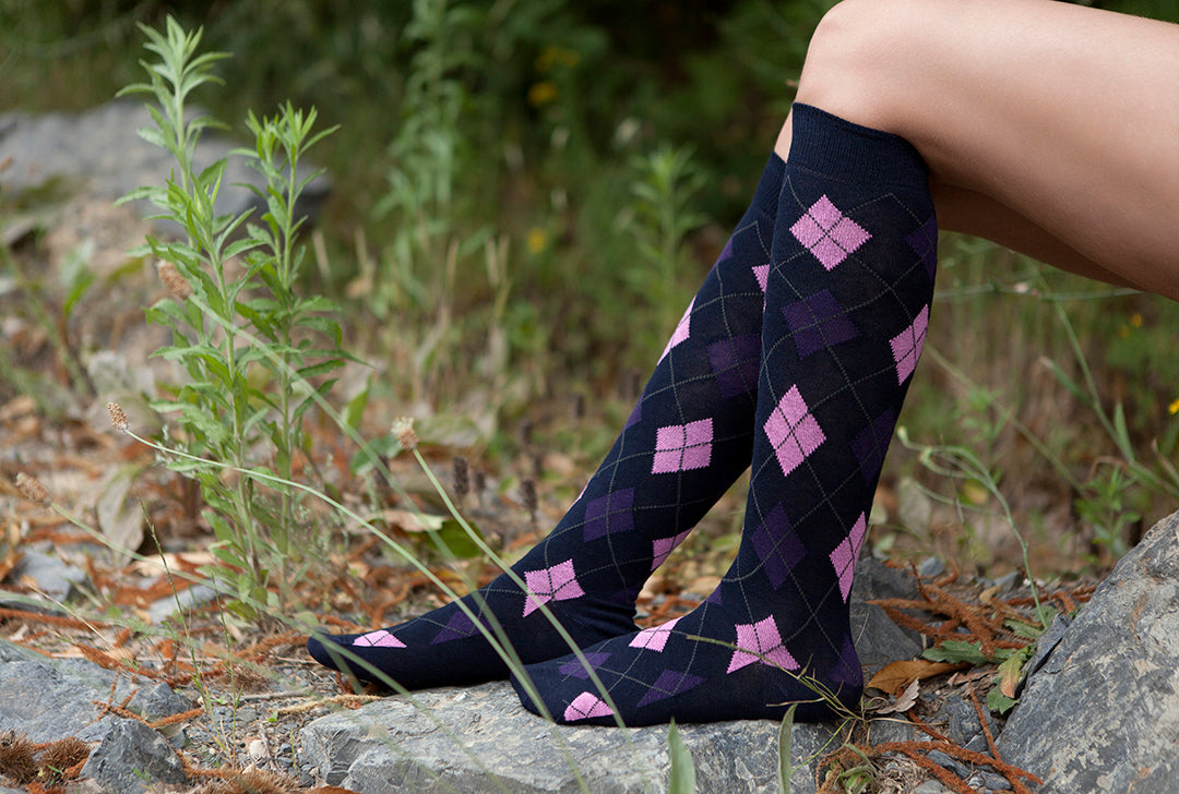 Women's Classy Argyle Knee High Socks Women's Classy Argyle Knee High Socks