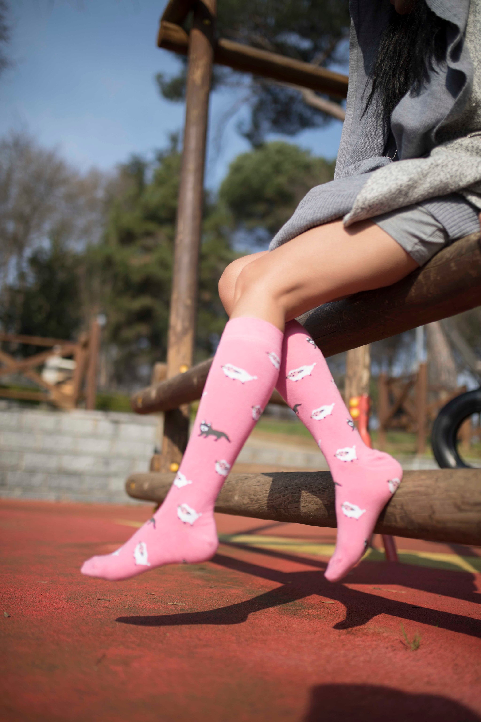 Women's Lamb Knee High Socks
