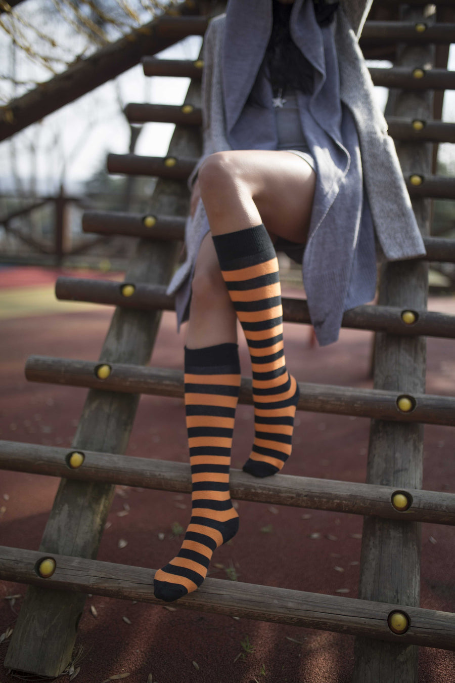 Women's Ginger Stripe Knee High Socks